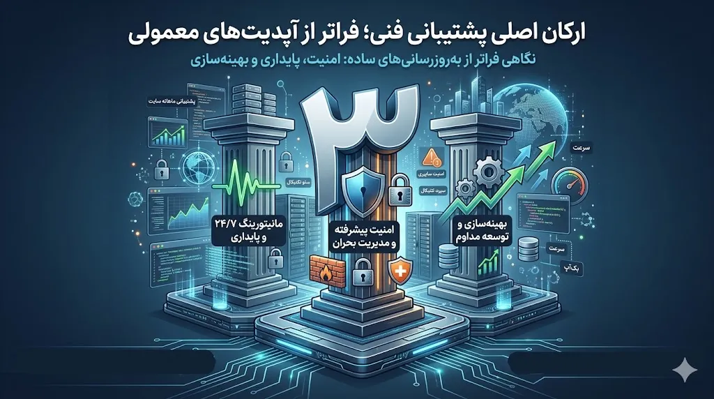 ارکان اصلی پشتیبانی فنی؛ فراتر از آپدیت‌های معمولی