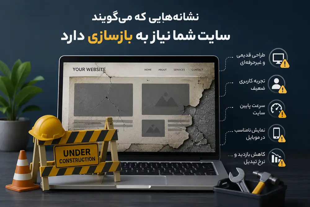 نشانه‌هایی که می‌گویند سایت شما نیاز به بازسازی دارد
