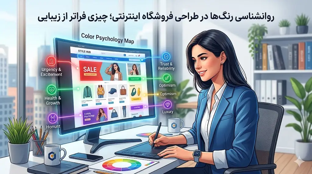 روانشناسی رنگ‌ها در طراحی فروشگاه اینترنتی؛ چیزی فراتر از زیبایی